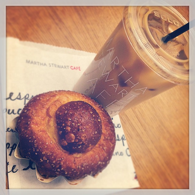 Coffee break at @marthastewart cafe 