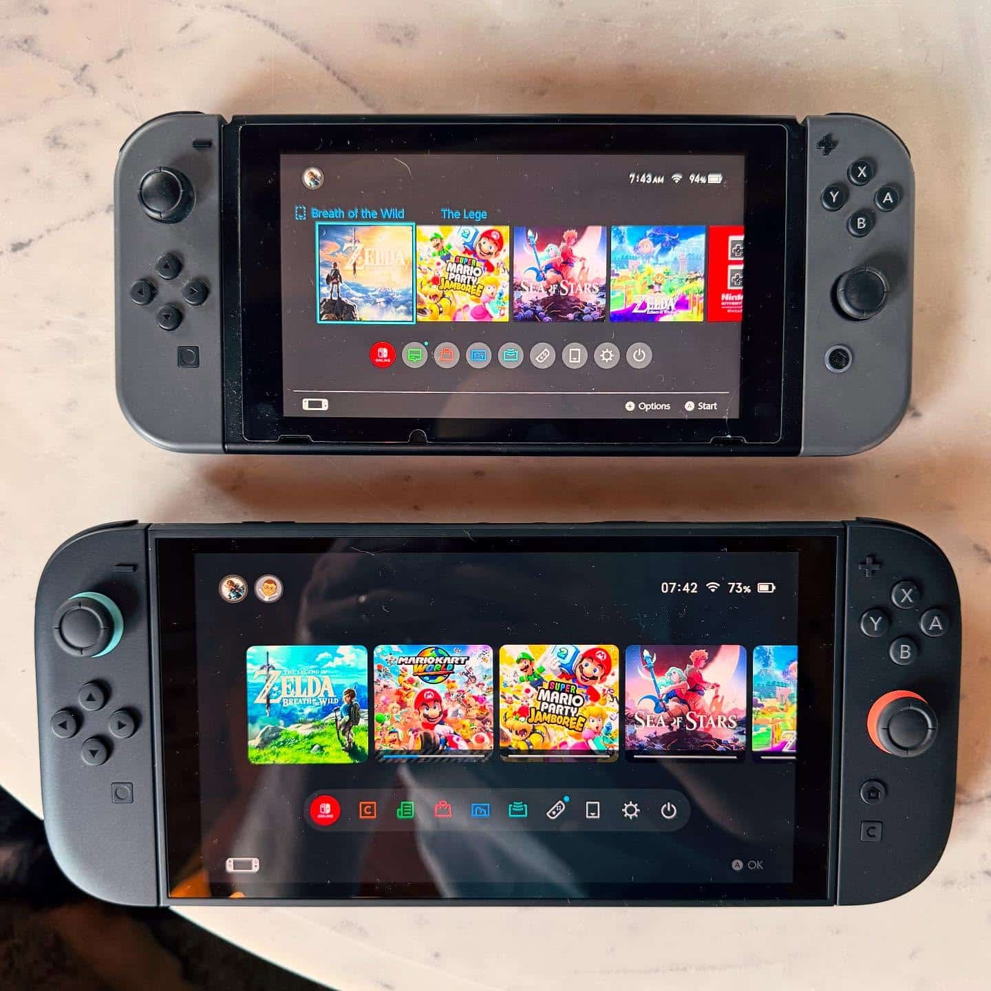 Nintendo Switch Console Comparison